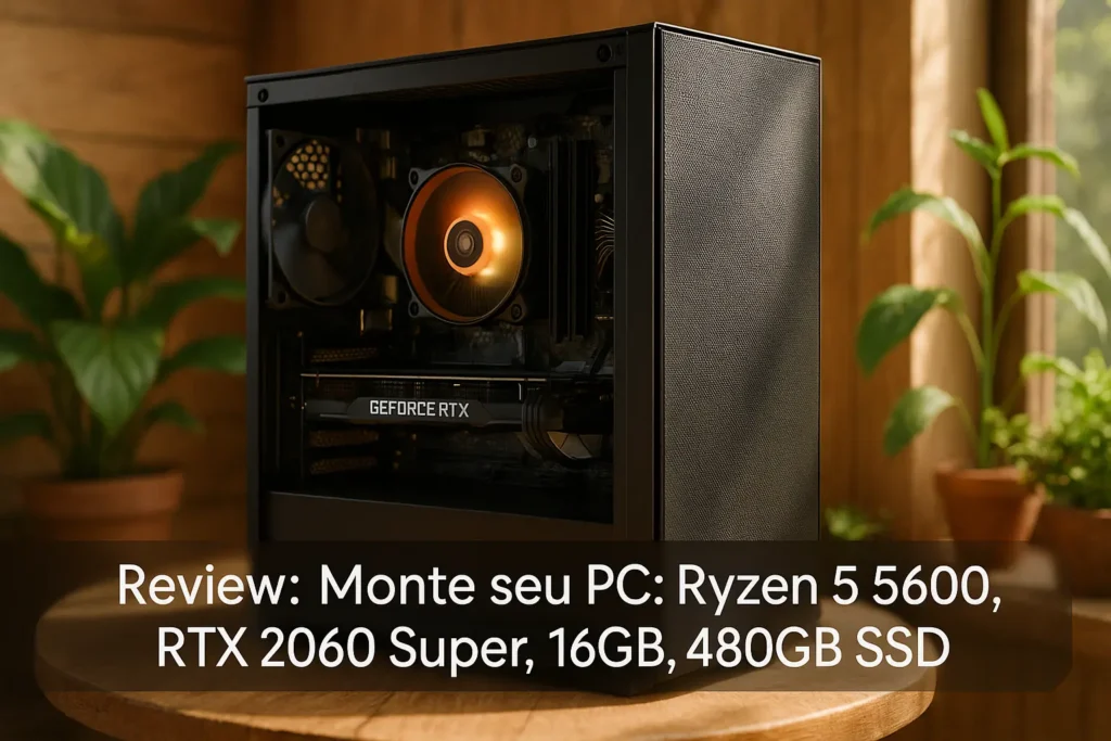 Monte seu PC: Ryzen 5 5600, RTX 2060 Super, 16GB, 480GB SSD