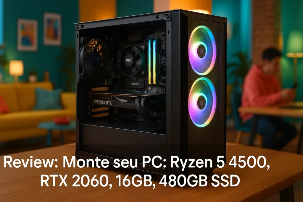 Monte seu PC: Ryzen 5 4500, RTX 2060, 16GB, 480GB SSD
