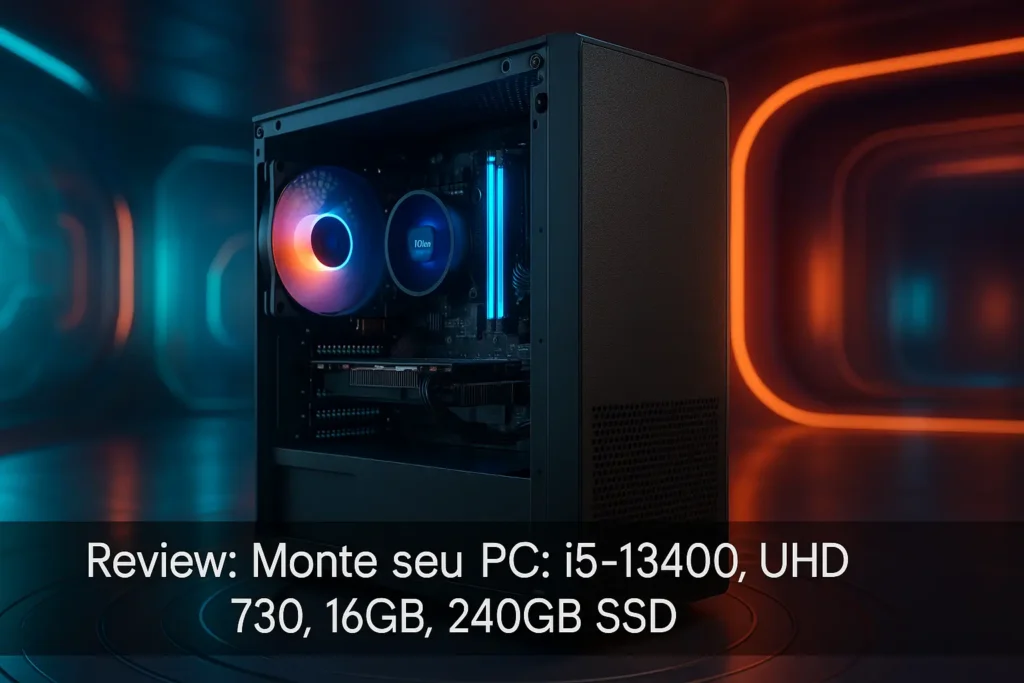 Monte seu PC: i5-13400, UHD 730, 16GB, 240GB SSD
