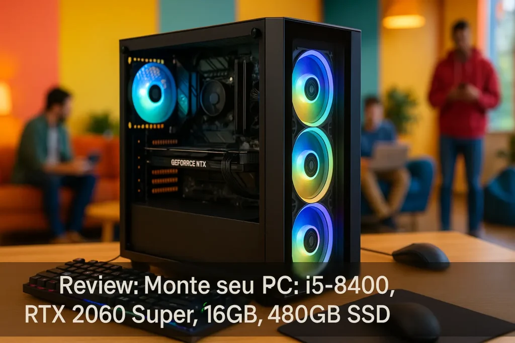 Monte seu PC: i5-8400, RTX 2060 Super, 16GB, 480GB SSD