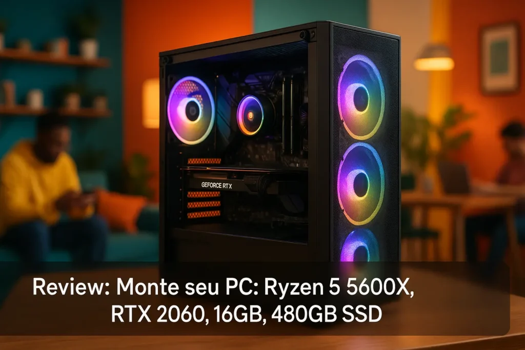 Monte seu PC: Ryzen 5 5600X, RTX 2060, 16GB, 480GB SSD
