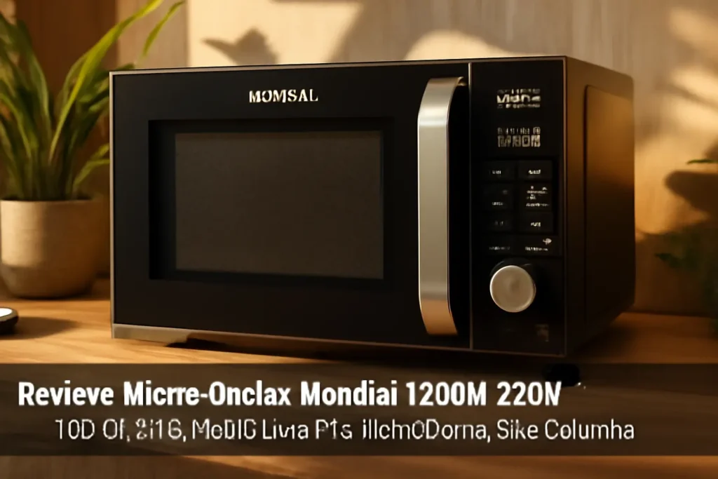 Micro-Ondas Mondial 1200W 220V - MO-01-21-B: Potência e Praticidade na Sua Cozinha