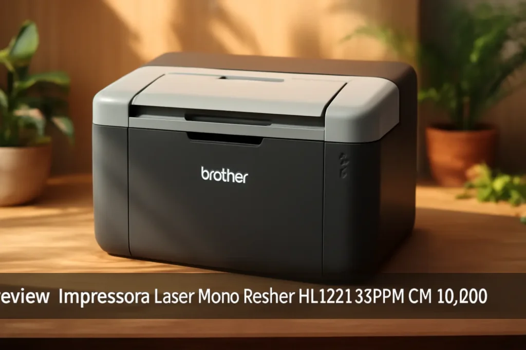 Impressora Laser Mono Brother HL1222 20PPM/CM 10.000