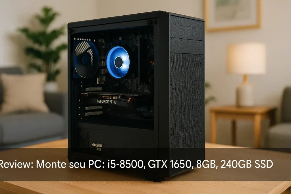 Monte seu PC: i5-8500, GTX 1650, 8GB, 240GB SSD