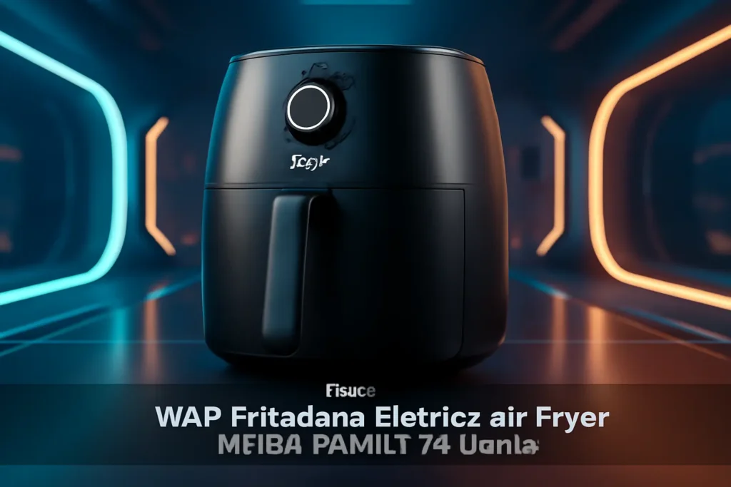 WAP Fritadeira Elétrica Air Fryer MEGA FAMILY 7,1 Litros: Temperatura Ajustável, Revestimento Antiaderente, 1700W 220V