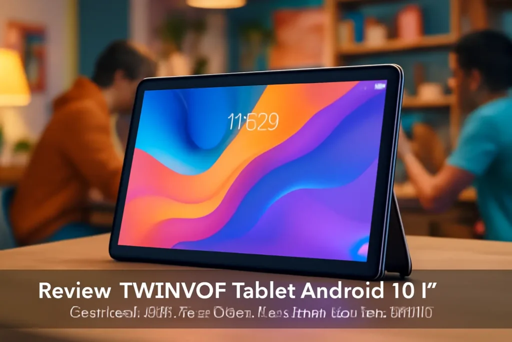 TWTNVOF Tablet Android 10,1" - Octa-core, 8GB RAM, 64GB Expansível, Tela HD IPS e Wi-Fi 6