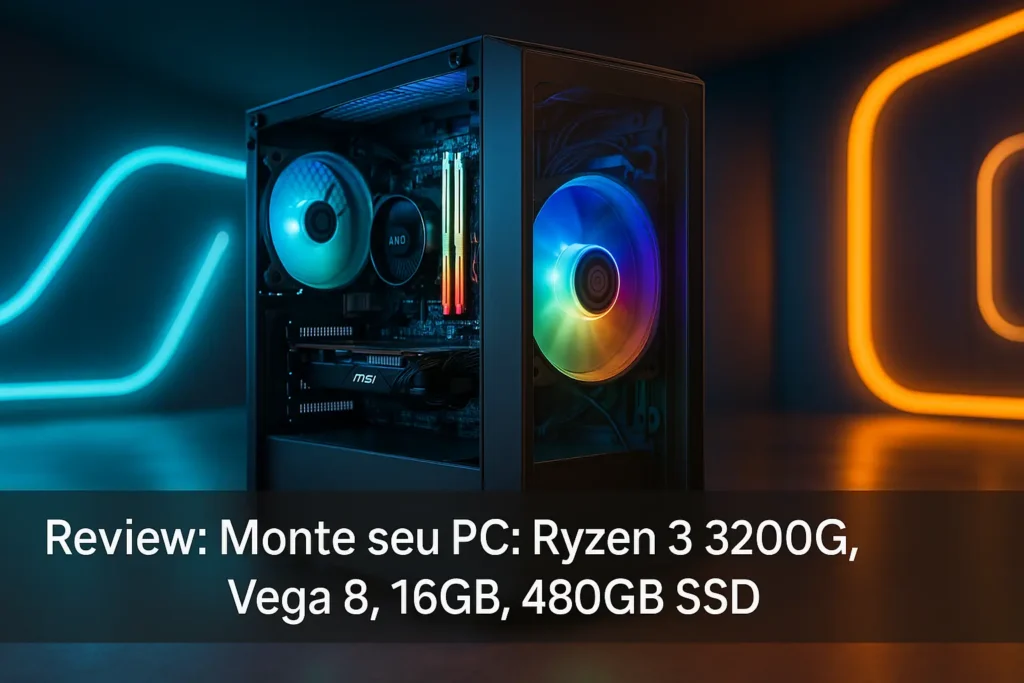 Monte seu PC: Ryzen 3 3200G, Vega 8, 16GB, 480GB SSD