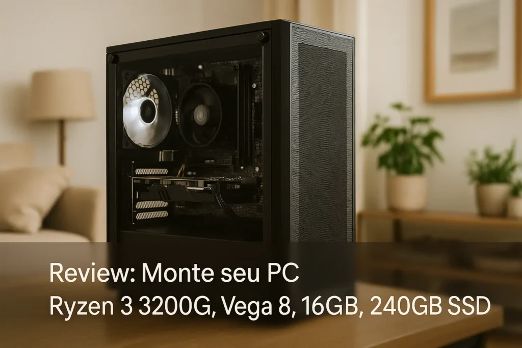 Monte seu PC: Ryzen 3 3200G, Vega 8, 16GB, 240GB SSD