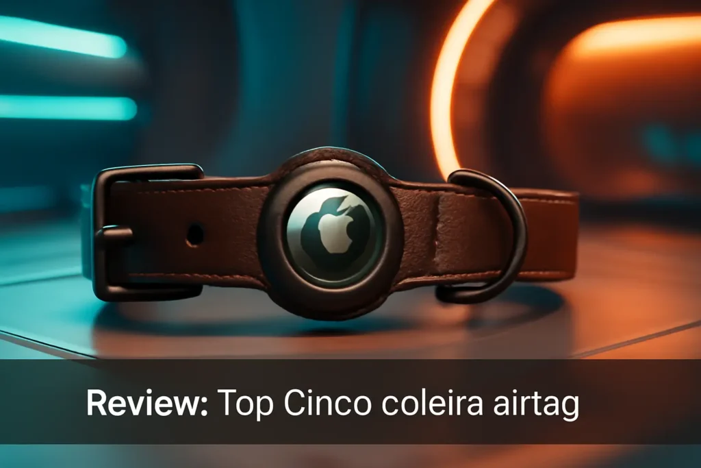 Top Cinco coleira airtag