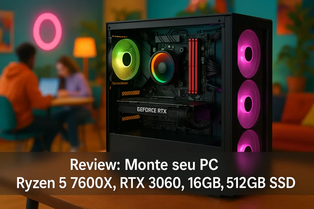 Monte seu PC: Ryzen 5 7600X, RTX 3060, 16GB, 512GB SSD