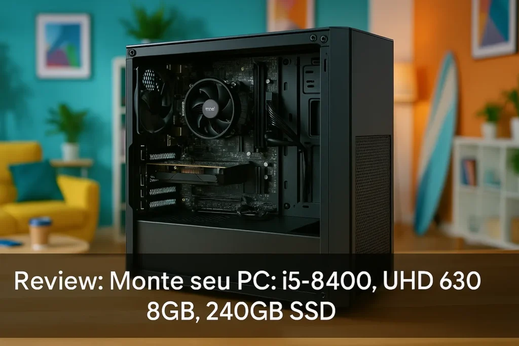 Monte seu PC: i5-8400, UHD 630, 8GB, 240GB SSD