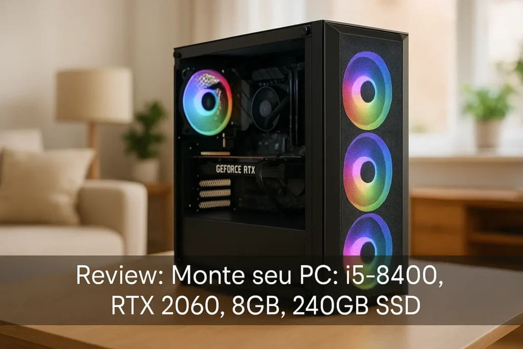 Monte seu PC: i5-8400, RTX 2060, 8GB, 240GB SSD