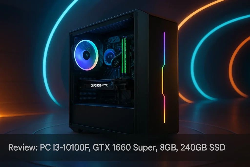 Monte seu PC: i3-10100F, GTX 1660 Super, 8GB, 240GB SSD