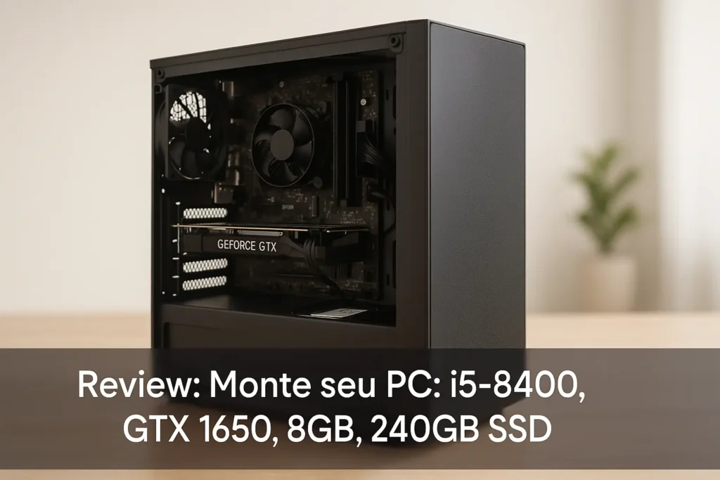 Monte seu PC: i5-8400, GTX 1650, 8GB, 240GB SSD