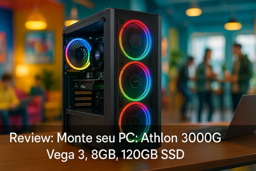 Monte seu PC: Athlon 3000G, Vega 3, 8GB, 120GB SSD