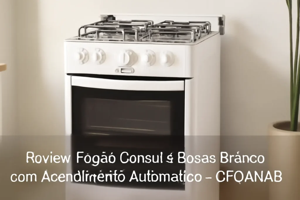Fogão Consul 4 Bocas Branco com Acendimento Automático - CFO4NAB: Modernidade e Praticidade na Cozinha