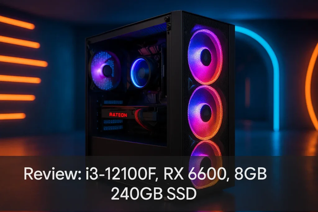 Monte seu PC: i3-12100F, RX 6600, 8GB, 240GB SSD