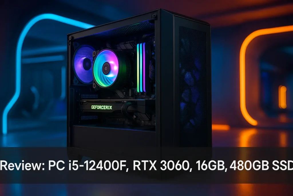 Monte seu PC: i5-12400F, RTX 3060, 16GB, 480GB SSD