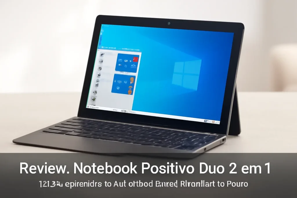 Notebook Positivo Duo 2 em 1 - Desempenho e Portabilidade com Windows 10 Home