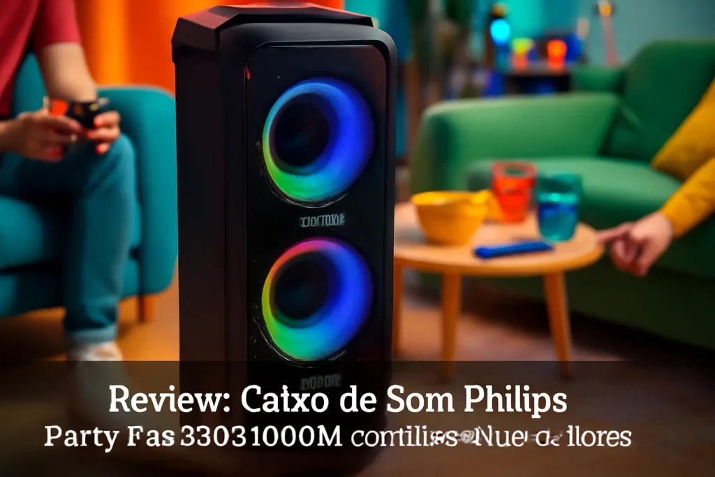 Caixa de Som Philips Party TAX 3308 1000W com Bateria de 12 Horas