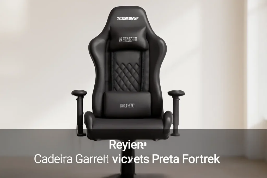 Cadeira Gamer Vickers Preta Fortrek: Conforto e Durabilidade