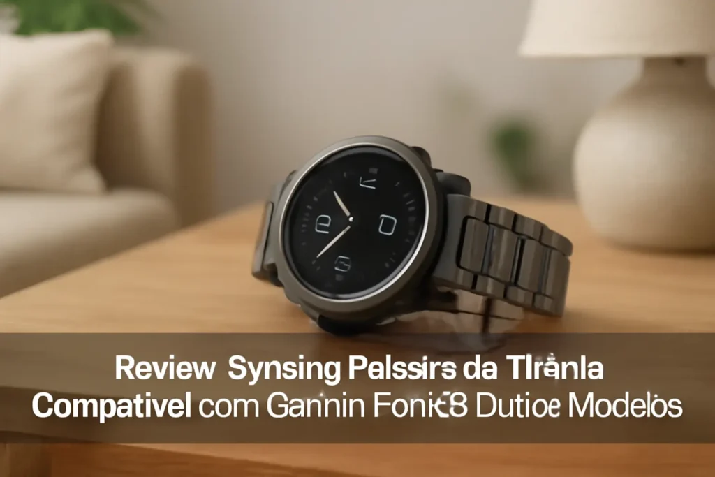 synsing Pulseira de Titânio Compatível com Garmin Fenix 8 e Outros Modelos