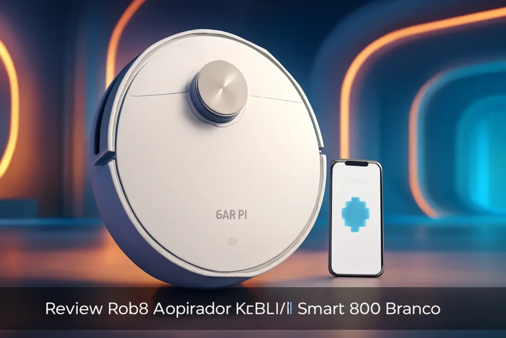 Robô Aspirador KaBuM! Smart 900 Branco Controle via App