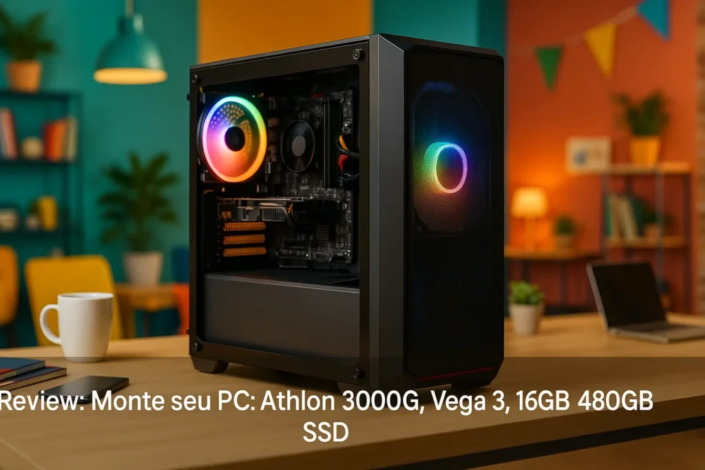 Monte seu PC: Athlon 3000G, Vega 3, 16GB, 480GB SSD