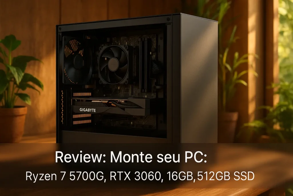Monte seu PC: Ryzen 7 5700G, RTX 3060, 16GB, 512GB SSD