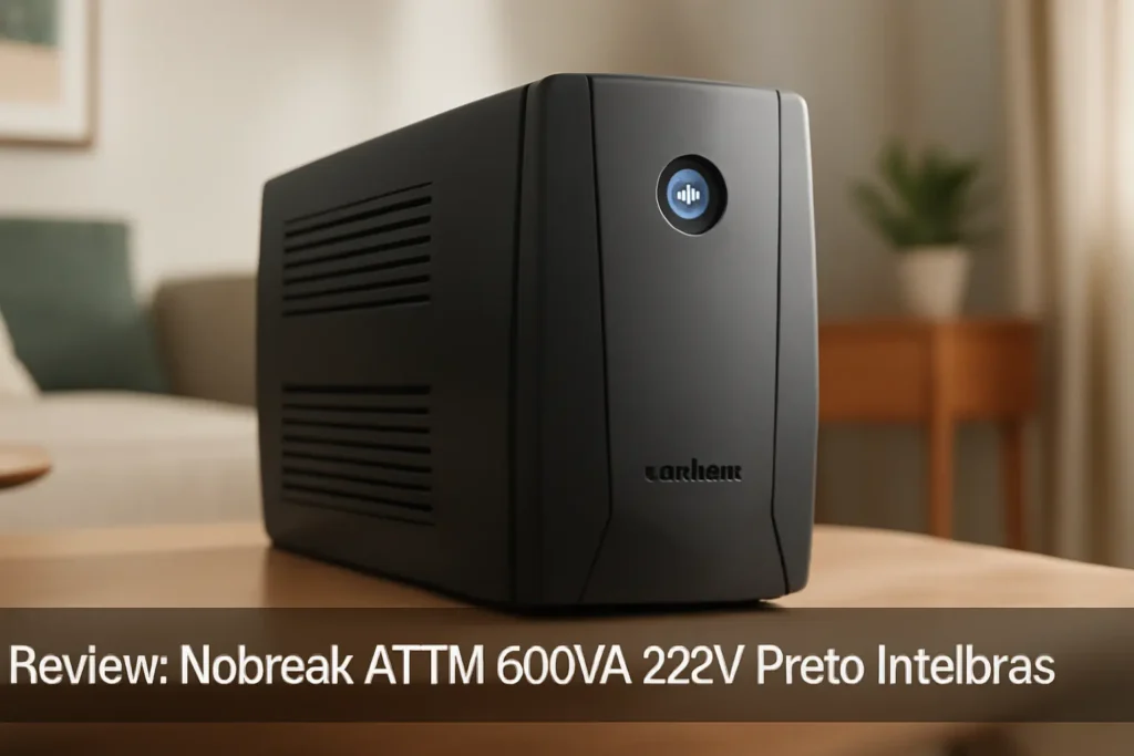 Nobreak ATTIV 600VA 220V Preto Intelbras – Proteção e Autonomia para Seus Equipamentos