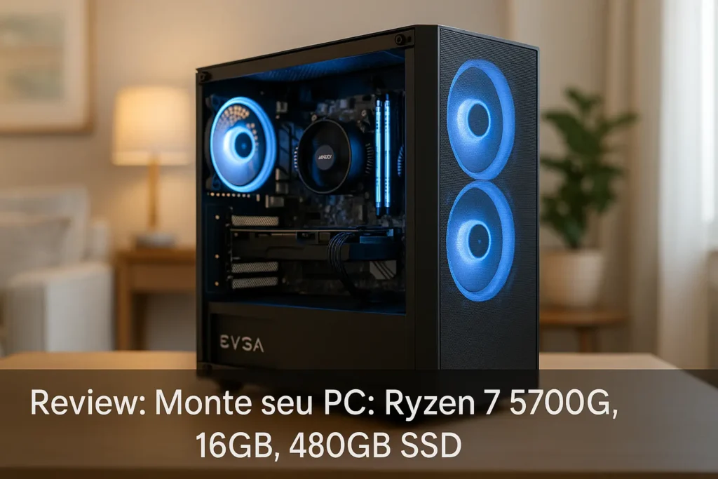 Monte seu PC: Ryzen 7 5700G, 16GB, 480GB SSD