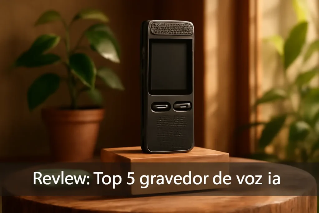 Top 5 gravador de voz ia