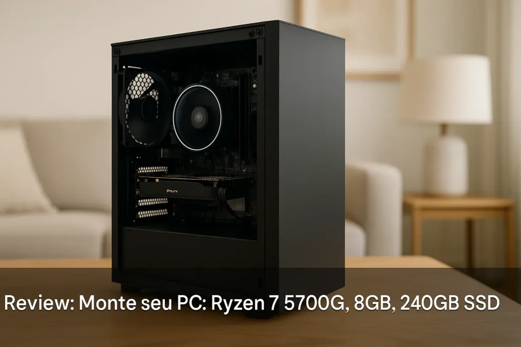 Monte seu PC: Ryzen 7 5700G, 8GB, 240GB SSD