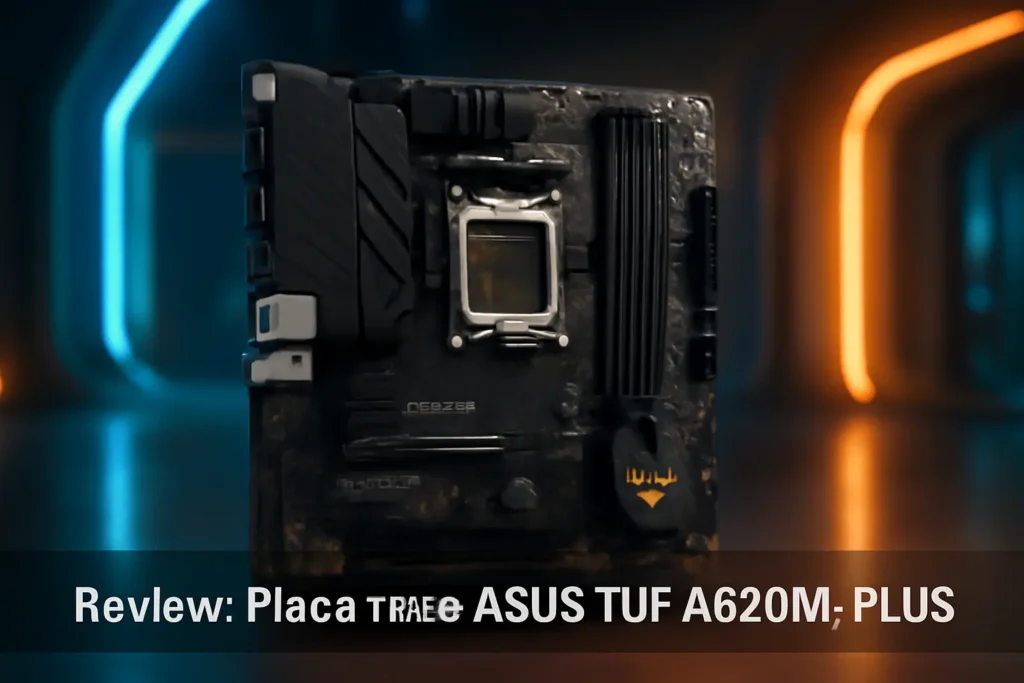 Placa Mãe ASUS TUF A620M-PLUS, AMD A620, AM5, MATX, 4xDDR5, DP, HDMI