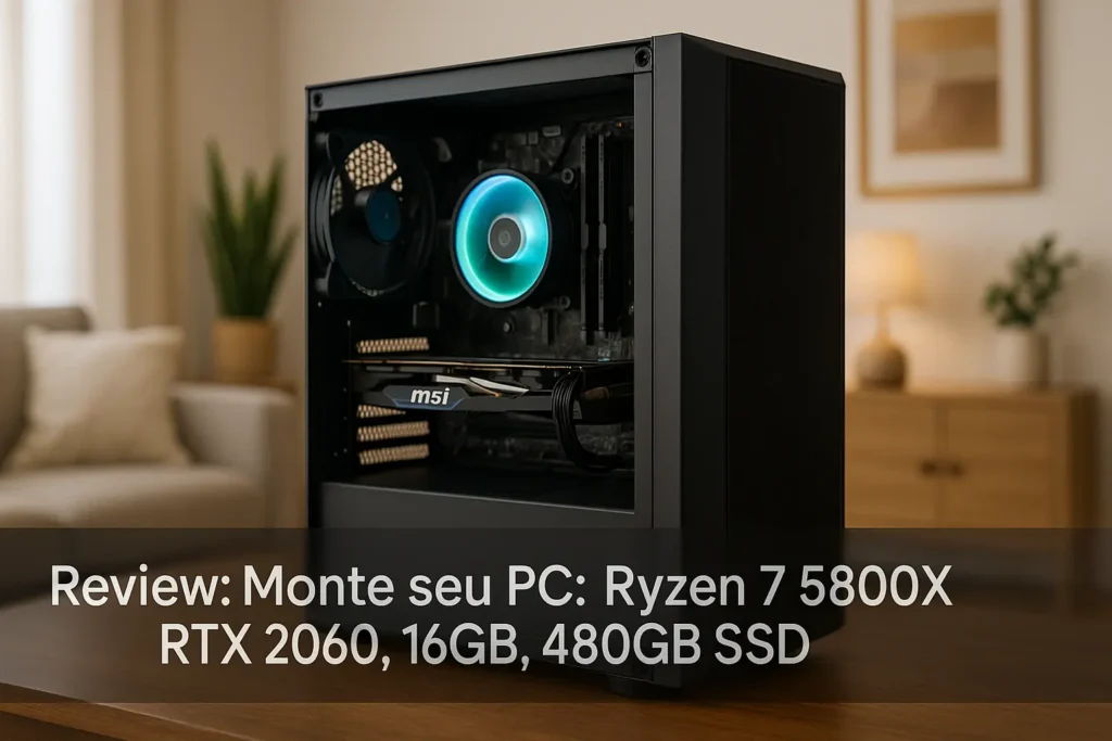 Monte seu PC: Ryzen 7 5800X, RTX 2060, 16GB, 480GB SSD
