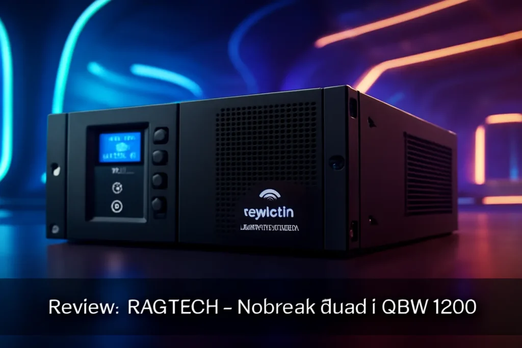RAGTECH – Nobreak Quadri QDW 1200: 1.200VA/600W para Rack 19"