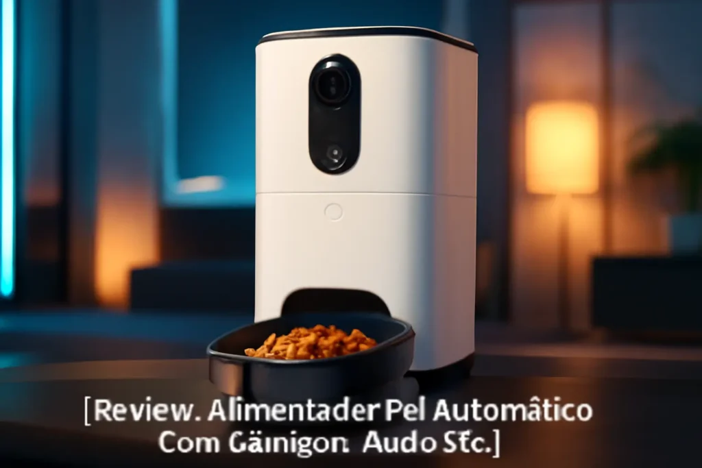 Alimentador Pet Automático com Câmera e Áudio (4L): Conforto e Tecnologia para Seu Animal de Estimação
