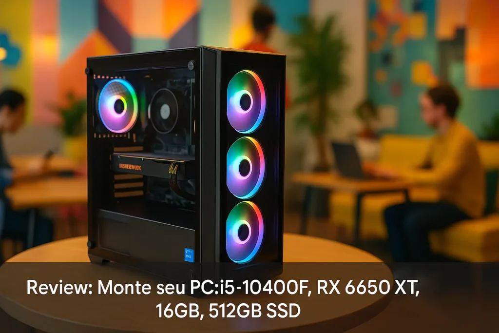 Monte seu PC: i5-10400F, RX 6650 XT, 16GB, 512GB SSD