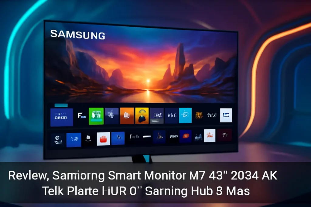 Samsung Smart Monitor M7 43" 2024 4K: Tela Plana, HDR10, Gaming Hub e Mais