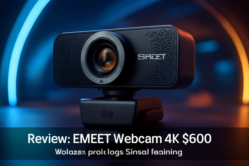 EMEET Webcam 4K S600: Webcam para Jogos e Streaming