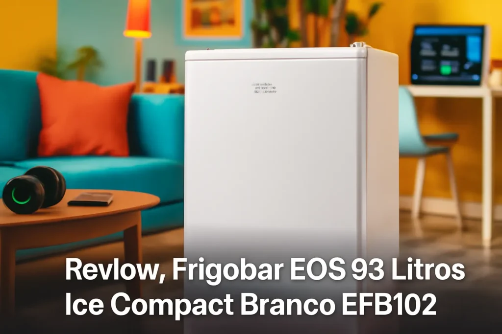 Frigobar EOS 93 Litros Ice Compact Branco EFB102: Eficiente, Compacto e Sustentável