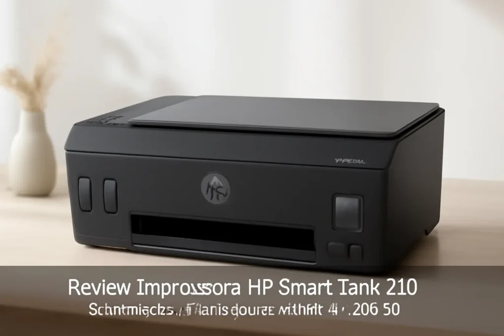 Impressora HP Smart Tank 210 com Tanque de Tinta Colorida - Com Wi-Fi e USB 2.0