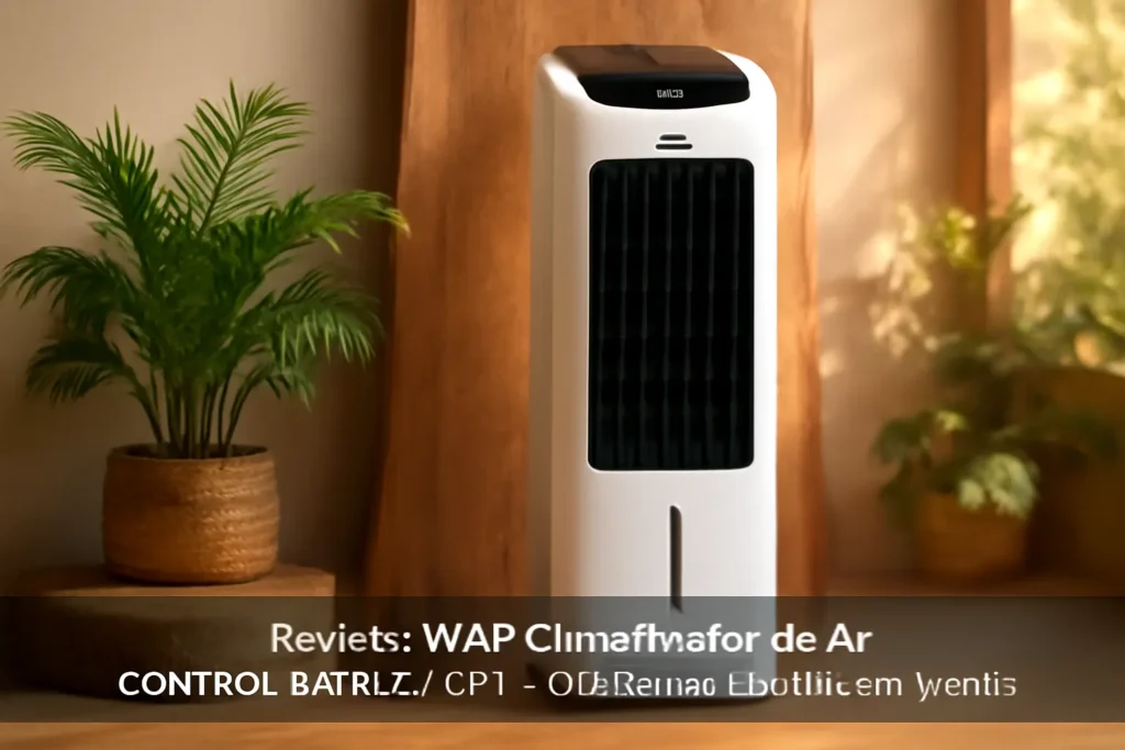 WAP Climatizador de Ar Torre CONTROL DIGITAL 3 em 1 - Climatiza, Umidifica e Ventila