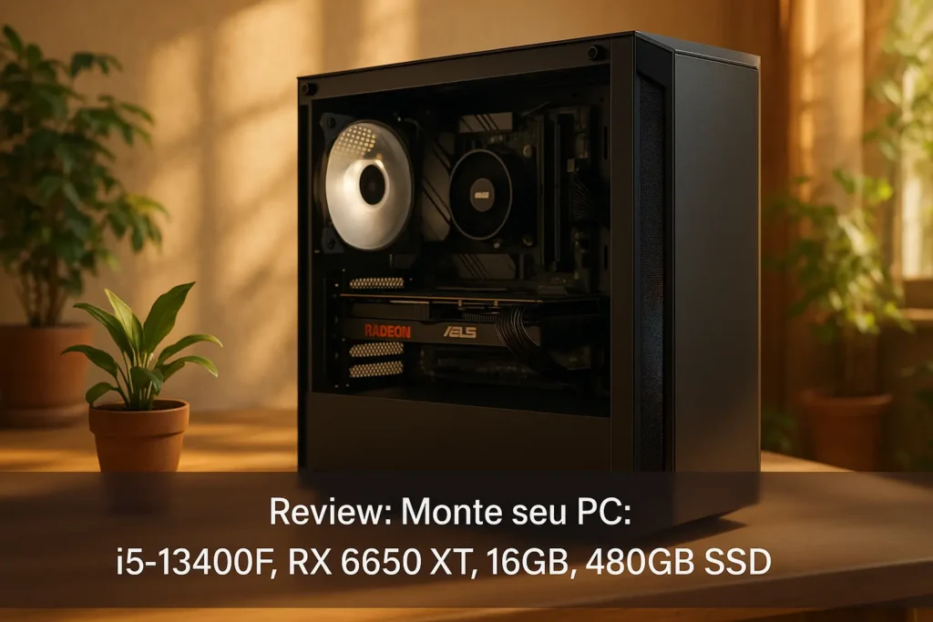 Monte seu PC: i5-13400F, RX 6650 XT, 16GB, 480GB SSD
