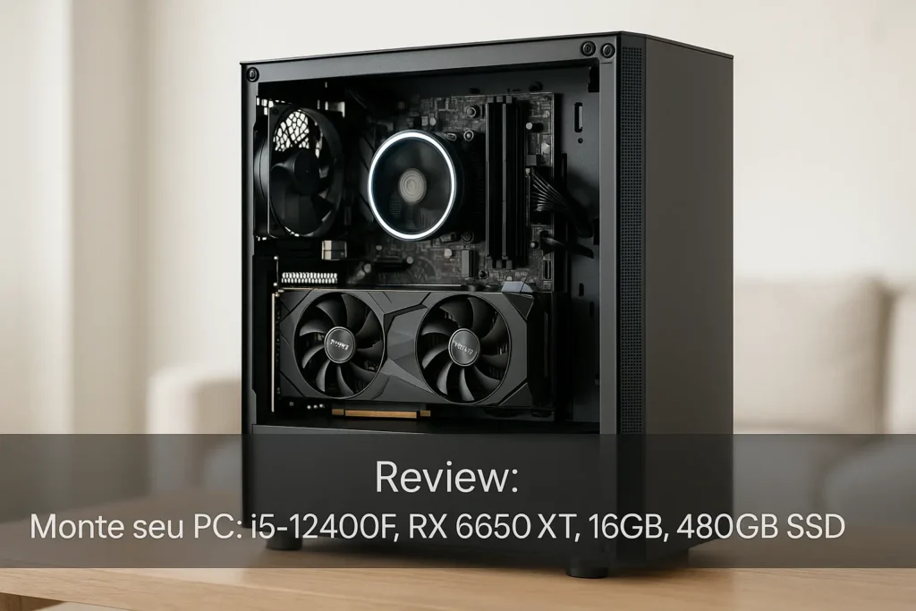 Monte seu PC: i5-12400F, RX 6650 XT, 16GB, 480GB SSD