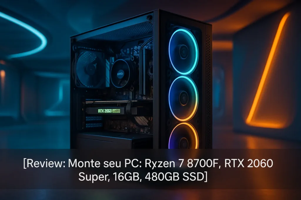 Monte seu PC: Ryzen 7 8700F, RTX 2060 Super, 16GB, 480GB SSD