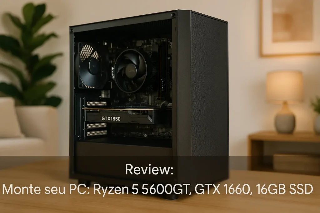 Monte seu PC: Ryzen 5 5600GT, GTX 1660, 16GB, 512GB SSD