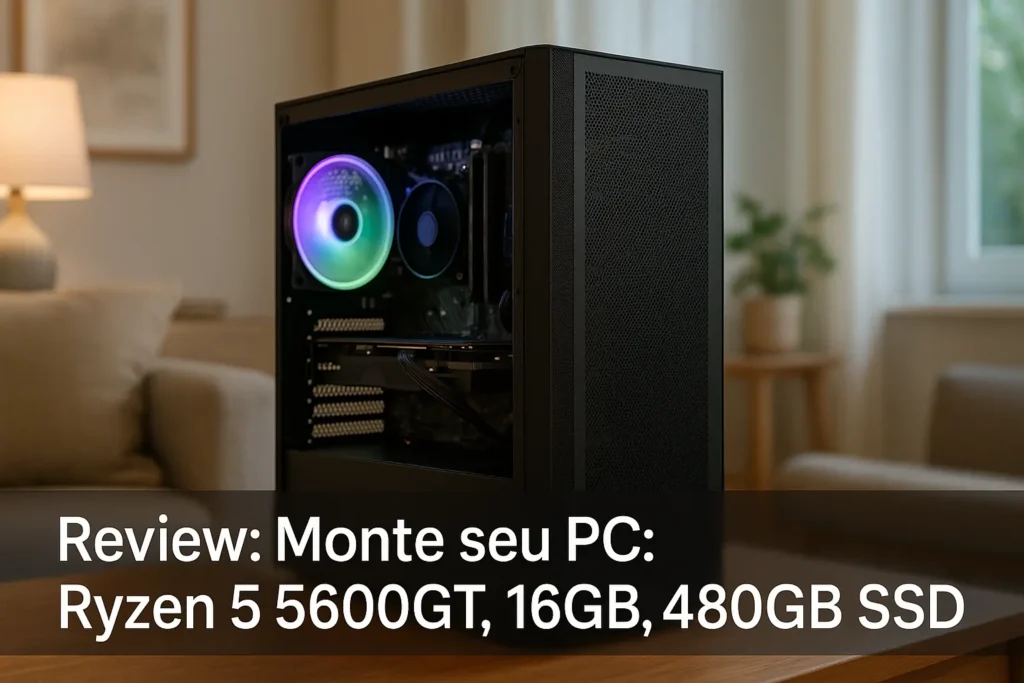 Monte seu PC: Ryzen 5 5600GT, 16GB, 480GB SSD