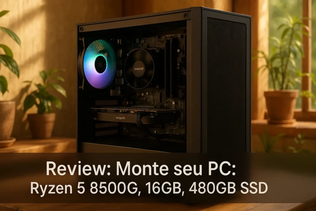Monte seu PC: Ryzen 5 8500G, 16GB, 480GB SSD