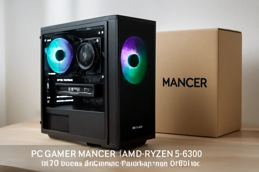 PC Gamer Mancer | AMD Ryzen 5 5500 | RTX 4060 8GB | 16GB DDR4 | SSD 512GB M.2 | 600W 80 Plus